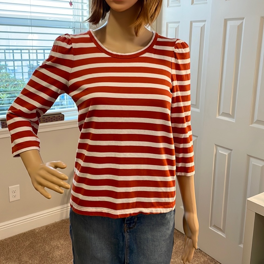 *not for sale* XS J.Crew cotton puff 3/4 Sleeve Tee